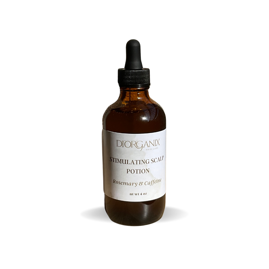 Stimulating Rosemary & Caffeine Hair Growth Oil - For Scalp, Edges & Thickness