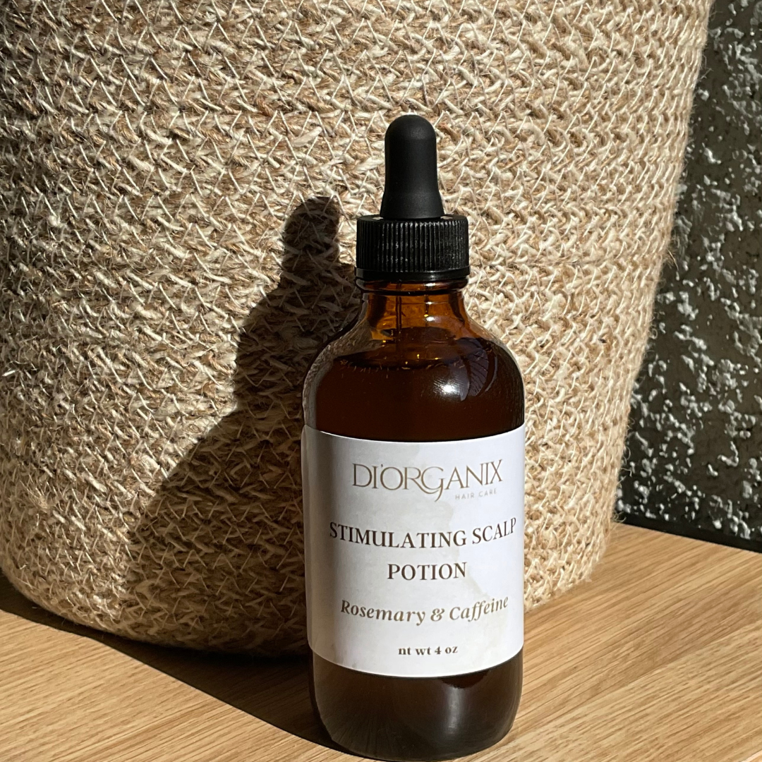 Stimulating Rosemary & Caffeine Hair Growth Oil - For Scalp, Edges & Thickness